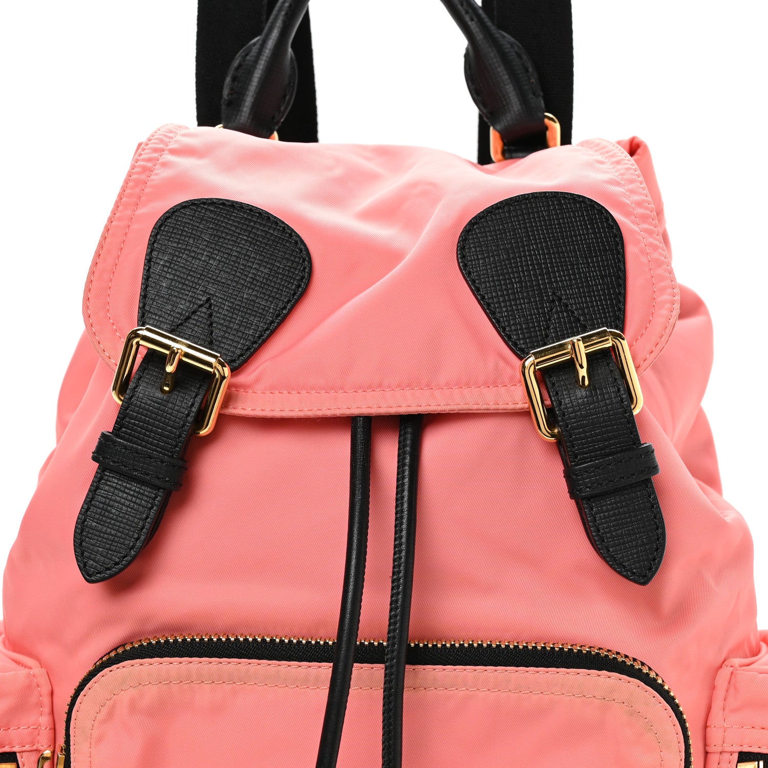 Burberry Nylon Medium Rucksack Backpack Bright Coral Pink 9 of 11