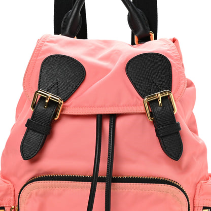 Burberry Nylon Medium Rucksack Backpack Bright Coral Pink 9 of 11