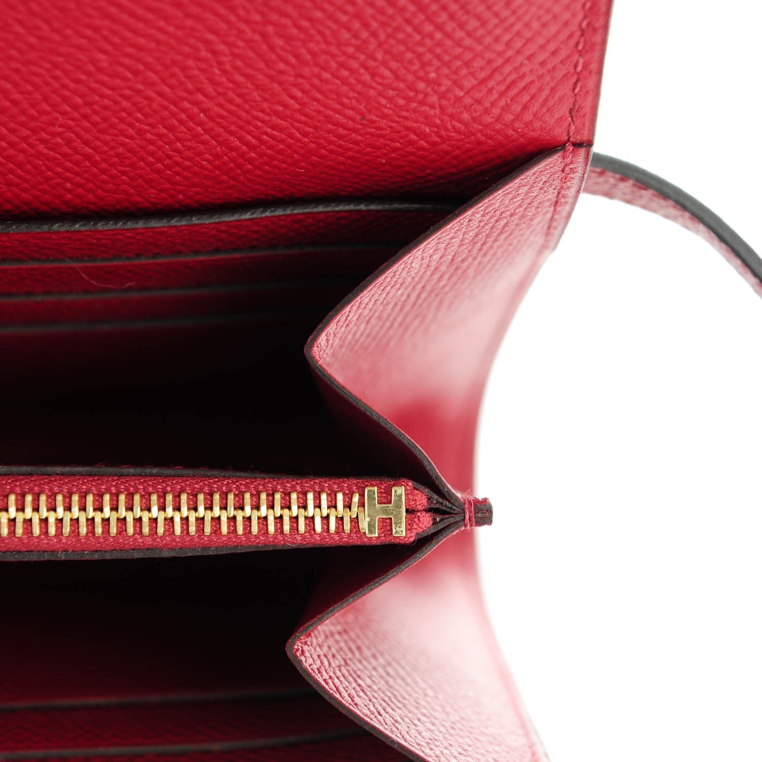 Hermes Epsom Kelly Longue Wallet Rouge Grenat 10 of 10