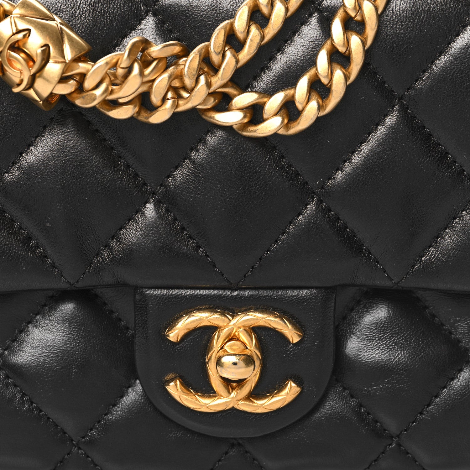 Chanel Lambskin Quilted Small Pillow Crush Flap Black 8 of 12