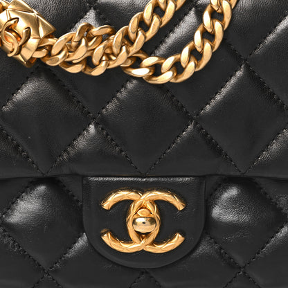 Chanel Lambskin Quilted Small Pillow Crush Flap Black 8 of 12