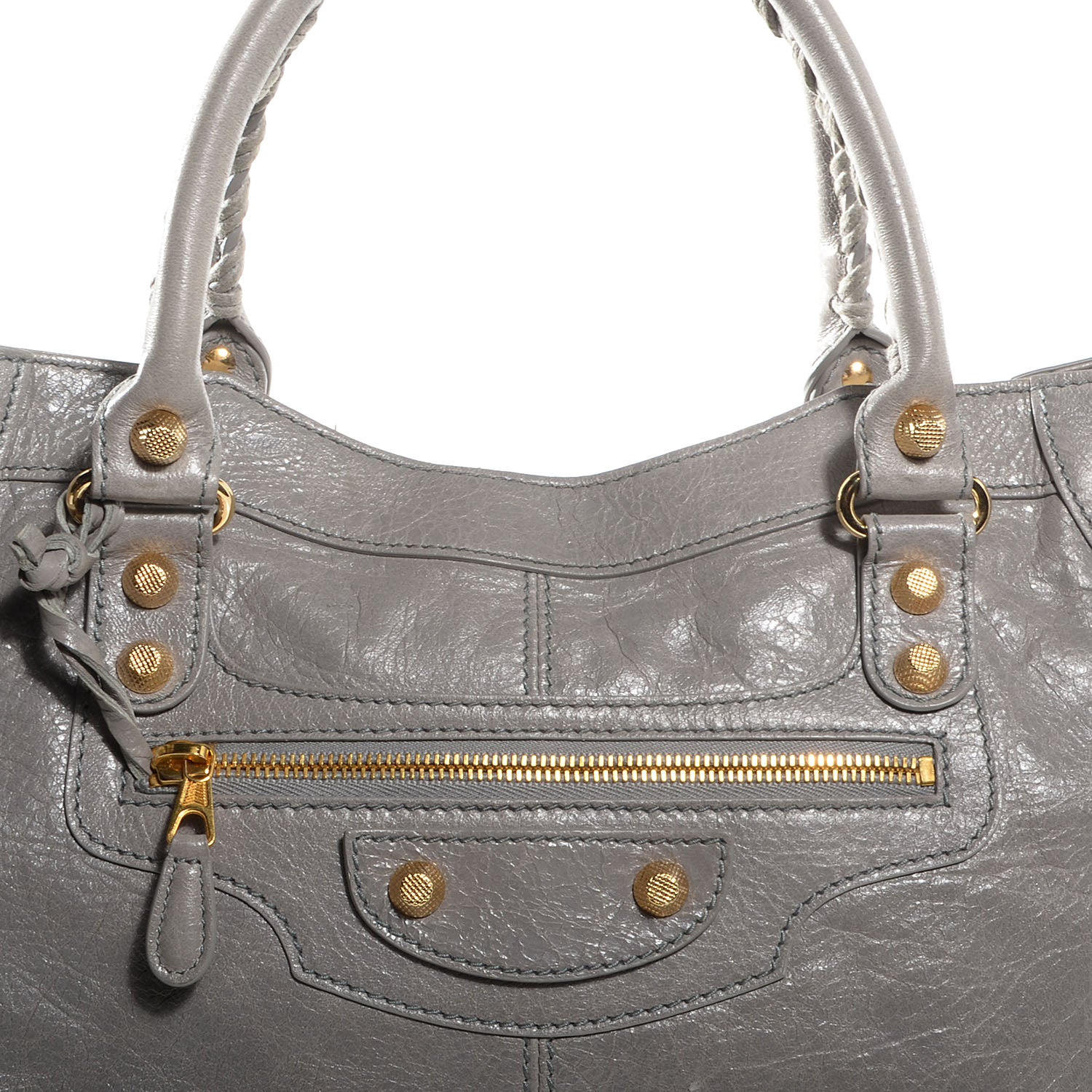 Balenciaga Agneau Giant 12 Gold Hardware Monday Gris Pyrite 9 of 9
