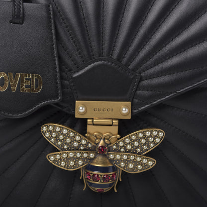 Gucci Calfskin Bamboo Trapuntata Queen Margaret Backpack Black 10 of 12