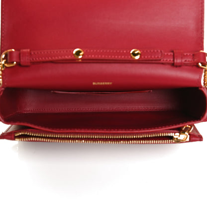 Burberry Calfskin Vintage Check Hayes Crossbody Parade Red 5 of 14