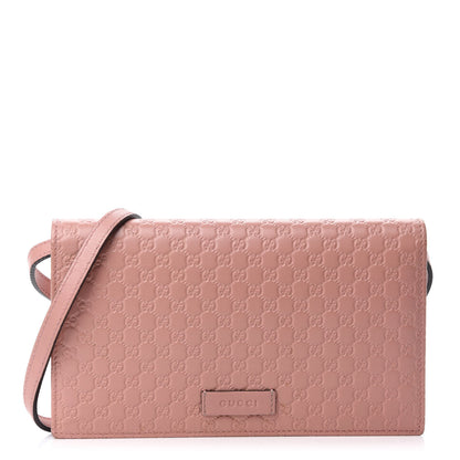 Gucci Microguccissima Crossbody Wallet Soft Pink 1 of 13