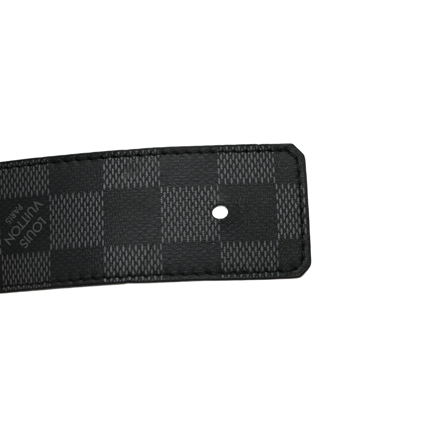 Louis Vuitton Damier Graphite Damier Infini 40mm LV Initiales Reversible Belt Onyx Black 90 36 7 of 8