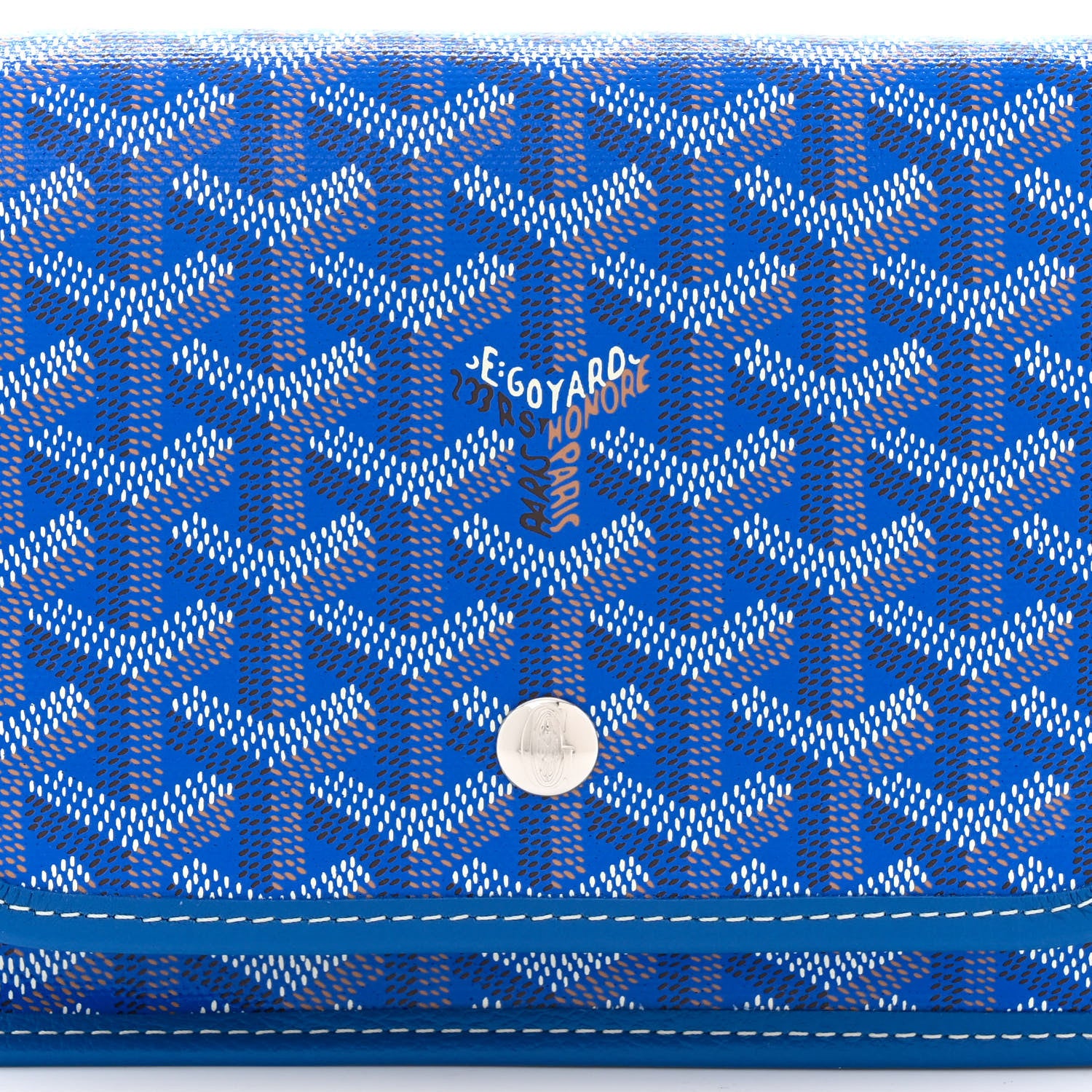 Goyard Goyardine Plumet Wallet Clutch Sky Blue 8 of 10