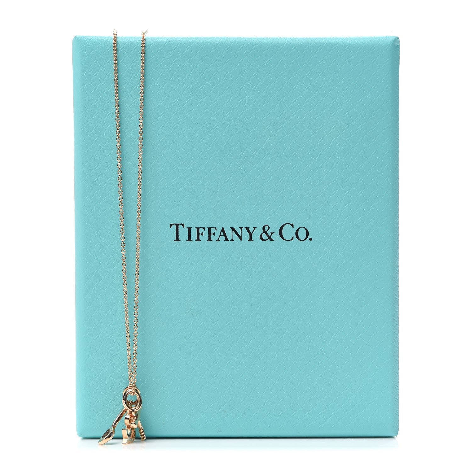 Tiffany 18K Rose Gold Wine and Dine Pendant Necklace 6 of 6