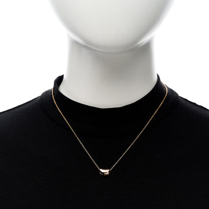 Tiffany 18K Rose Gold 12mm Elsa Peretti Bean Pendant Necklace 2 of 6