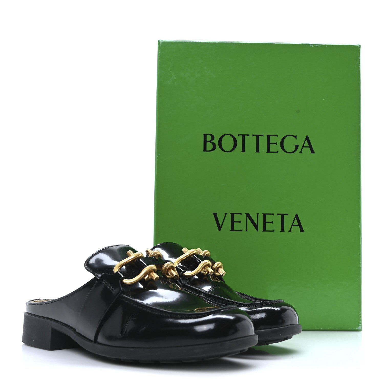Bottega Veneta Glossy Calfskin Monsieur Loafers 37 Black 9 of 9