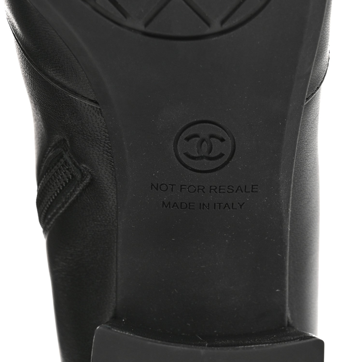 Chanel Stretch Lambskin Cap Toe CC Short Boots 39 Black 8 of 9