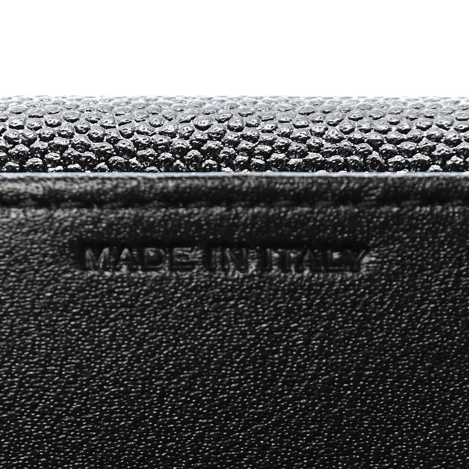Saint Laurent Grain De Poudre Uptown Chain Wallet Black 6 of 8