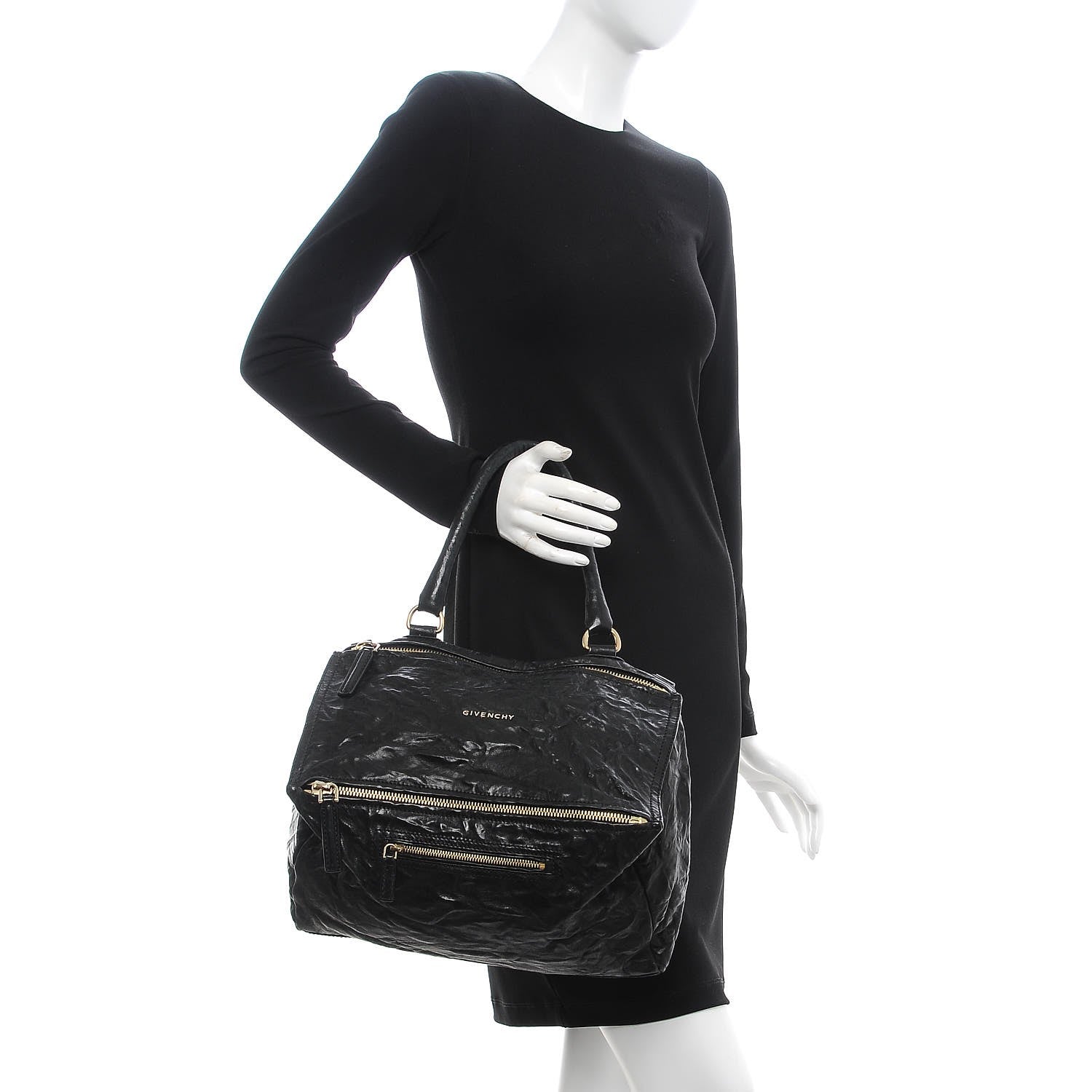 Givenchy Tumbled Sheepskin Medium Pandora Black 3 of 14