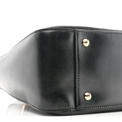 Fendi Vitello Glacier Small FF Tote Black 9 of 10