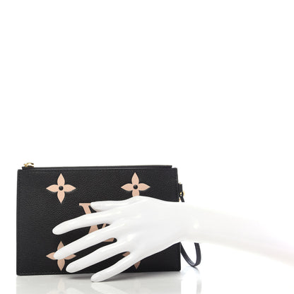 Louis Vuitton Empreinte Monogram Giant Neonoe MM Pochette Black Beige 2 of 6