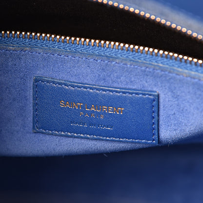 Saint Laurent Calfskin Large Sac De Jour Carryall Royal Blue 6 of 15