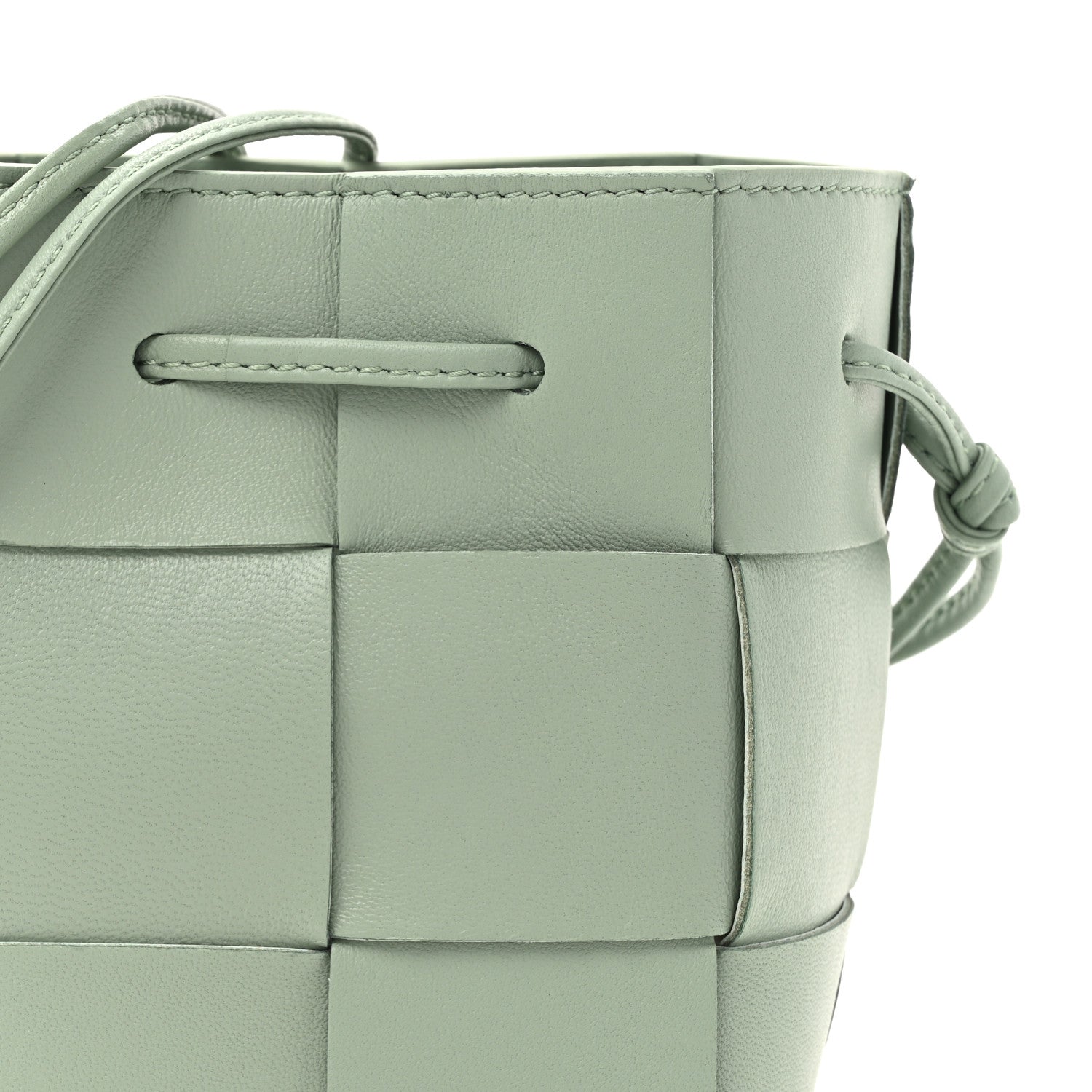 Bottega Veneta Nappa Maxi Intrecciato Mini Cassette Bucket Bag New Sauge 7 of 9