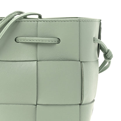 Bottega Veneta Nappa Maxi Intrecciato Mini Cassette Bucket Bag New Sauge 7 of 9