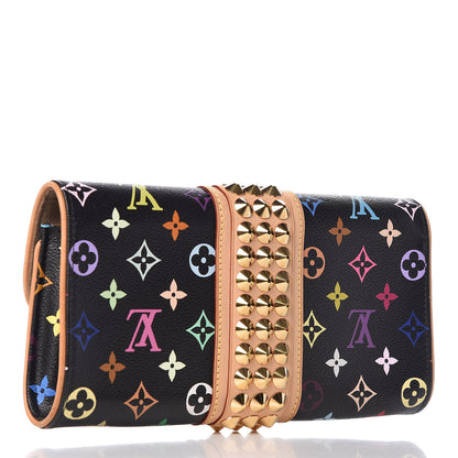 Louis Vuitton Monogram Multicolor Courtney Clutch Black 3 of 8