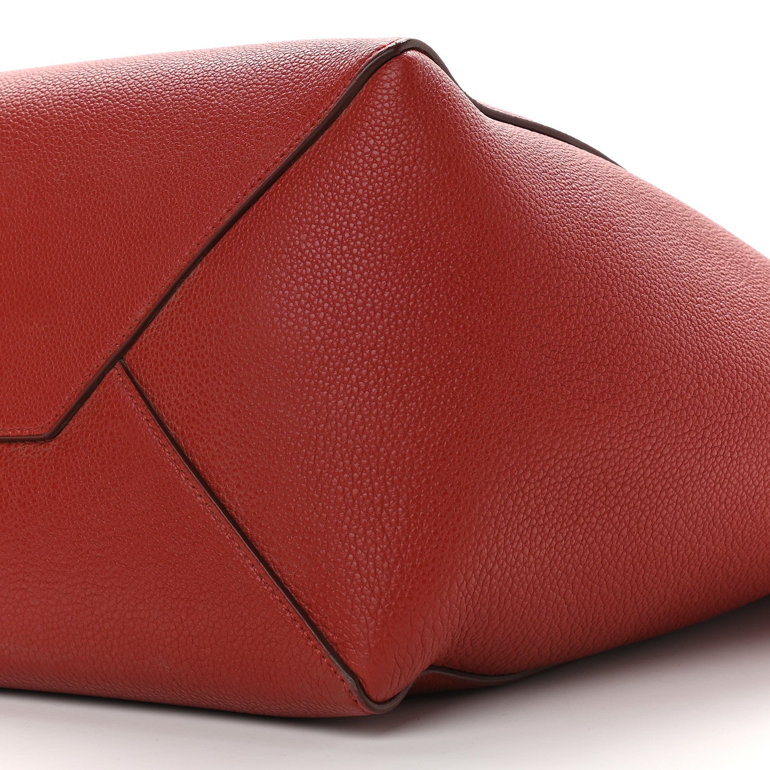 Celine Soft Grained Calfskin Small Belt Cabas Fox Red 8 of 8