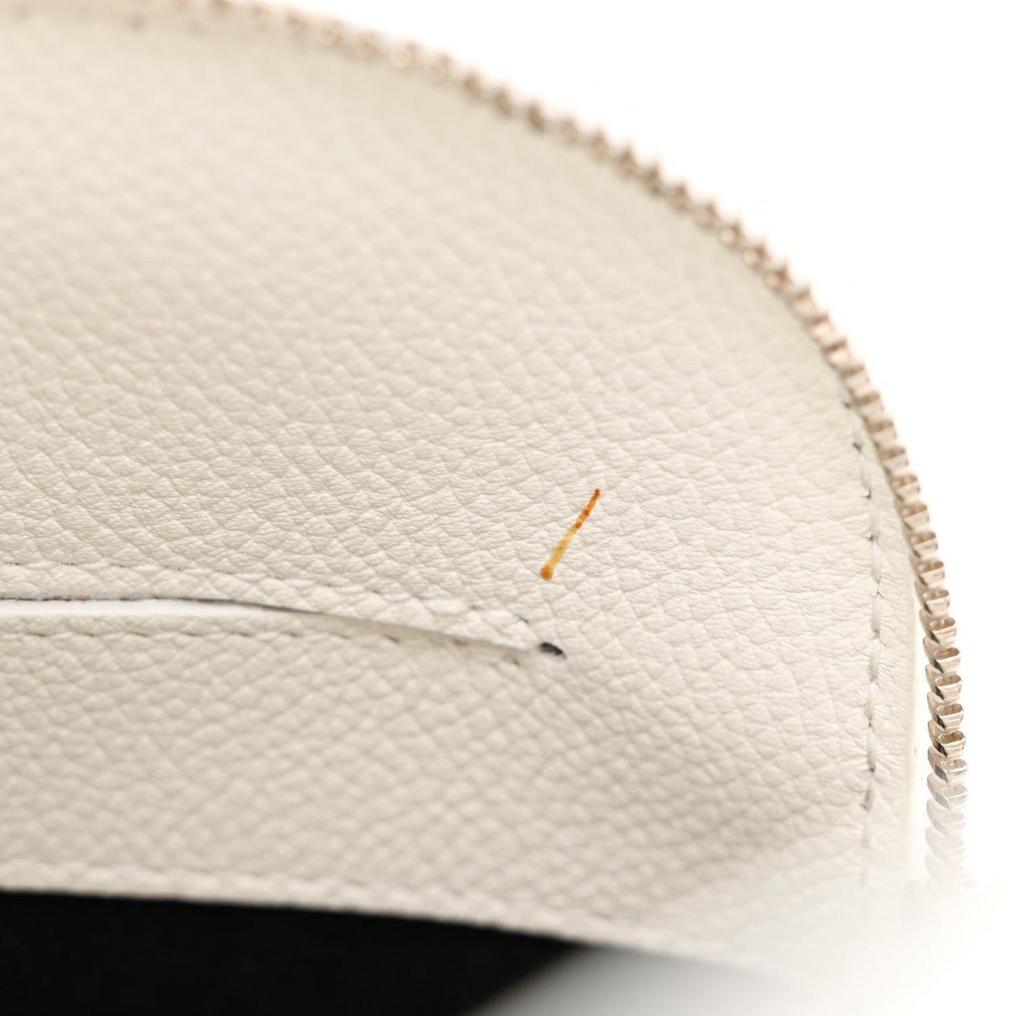 Grained Calfskin Logo XXS Ville Top Handle Bag White Fluo Pink