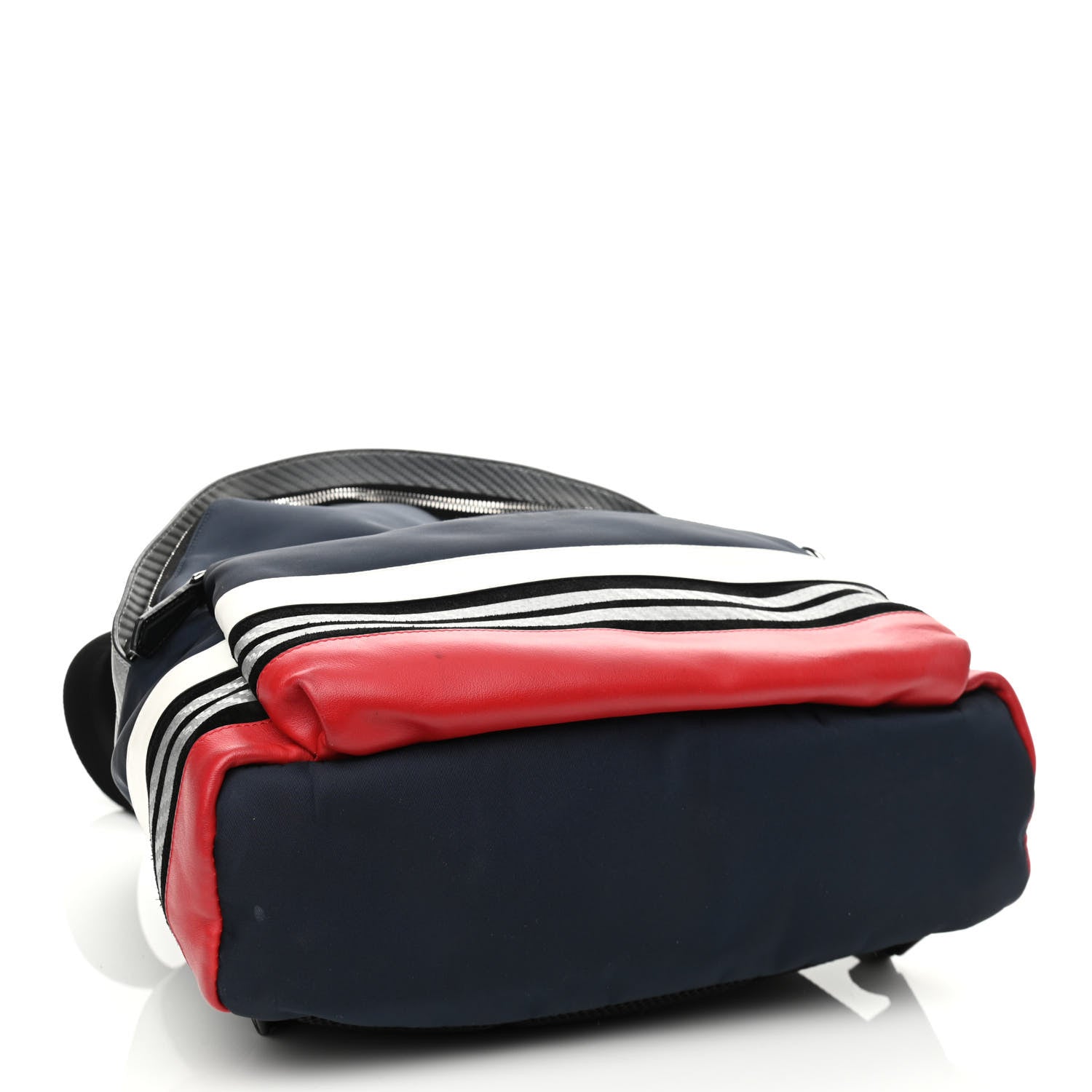 Fendi Nylon Vitello Elite Monster Backpack Navy Silver Multicolor 4 of 11