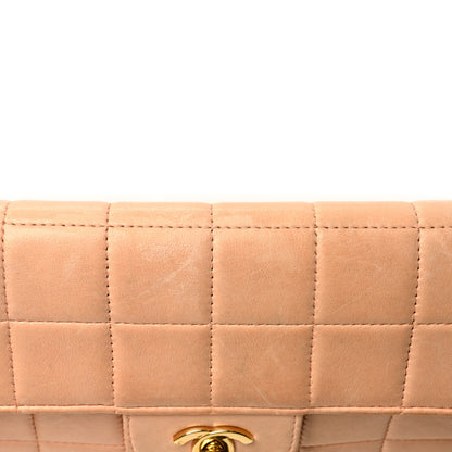 Chanel Lambskin East West Chocolate Bar Flap Beige 13 of 14