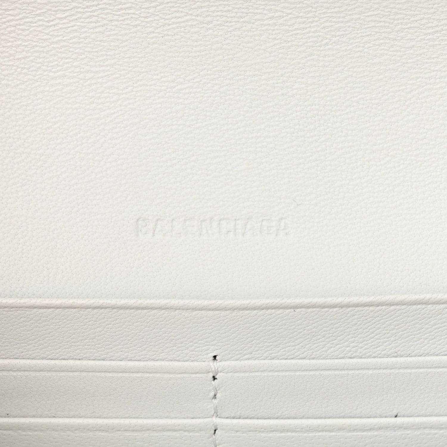 Balenciaga Extra Supple Calfskin Crocodile Embossed Gossip Wallet On Chain Optic White 5 of 10