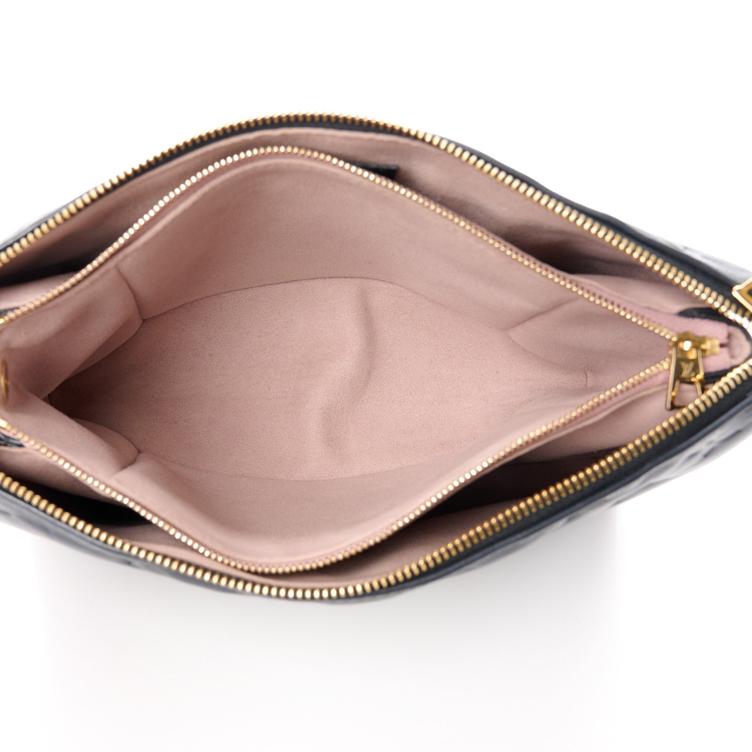 Louis Vuitton LOUIS VUITTON Lambskin Embossed Monogram Coussin PM Black 5 of 12