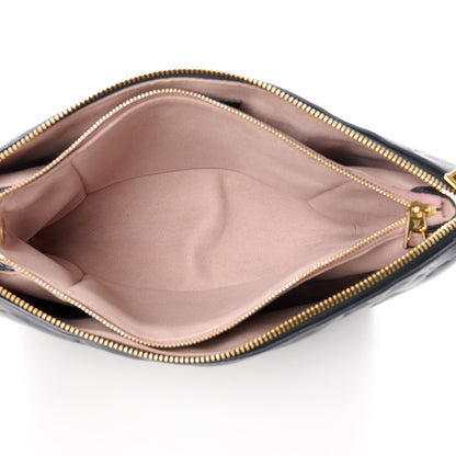 Louis Vuitton LOUIS VUITTON Lambskin Embossed Monogram Coussin PM Black 5 of 12