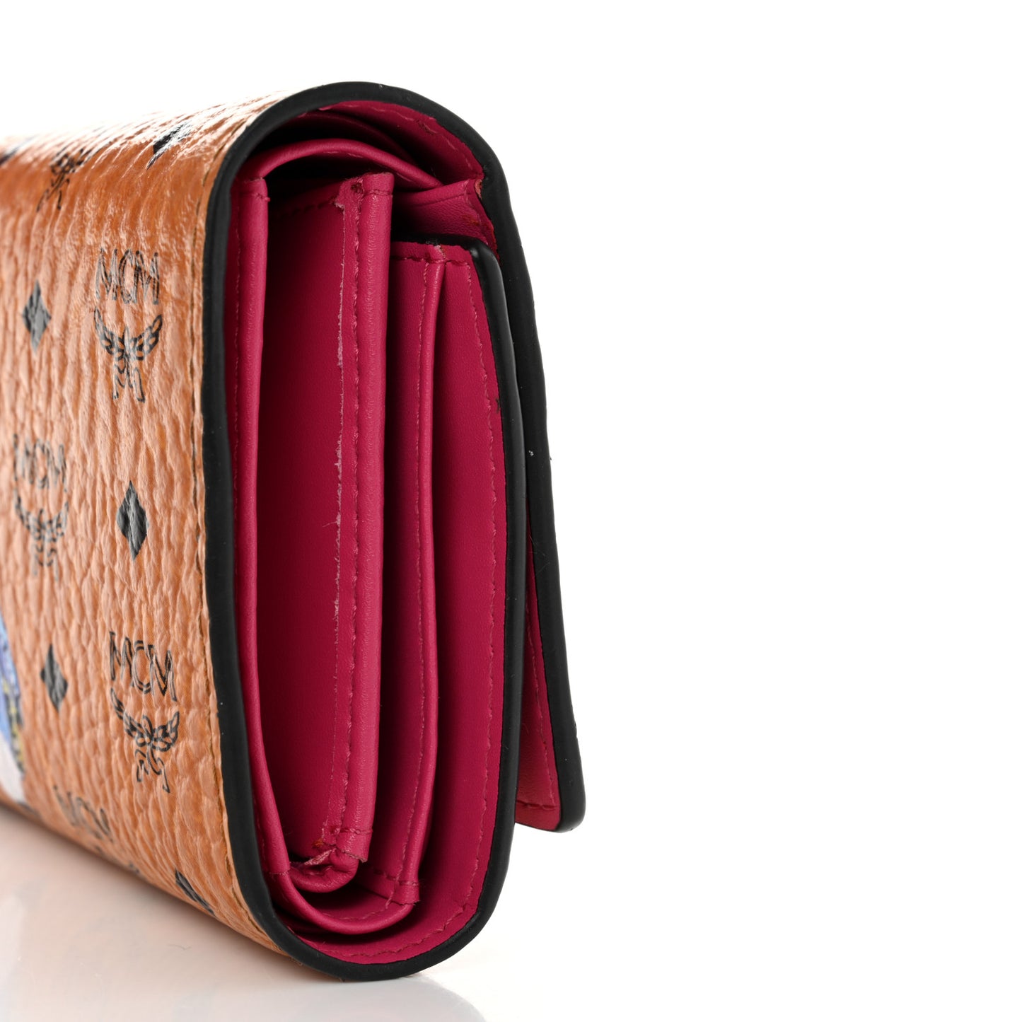 Visetos Rabbit Tri-Fold Wallet Cognac
