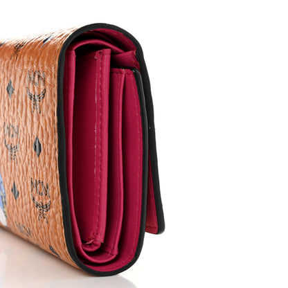 MCM Visetos Rabbit Tri-Fold Wallet Cognac 14 of 14