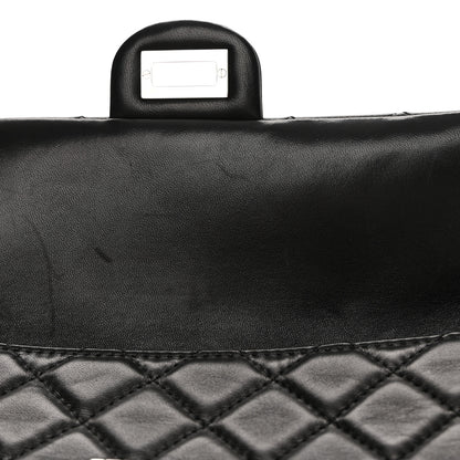 Chanel Lambskin Quilted Large Roll 2.55 Reissue Clutch Black 13 of 13