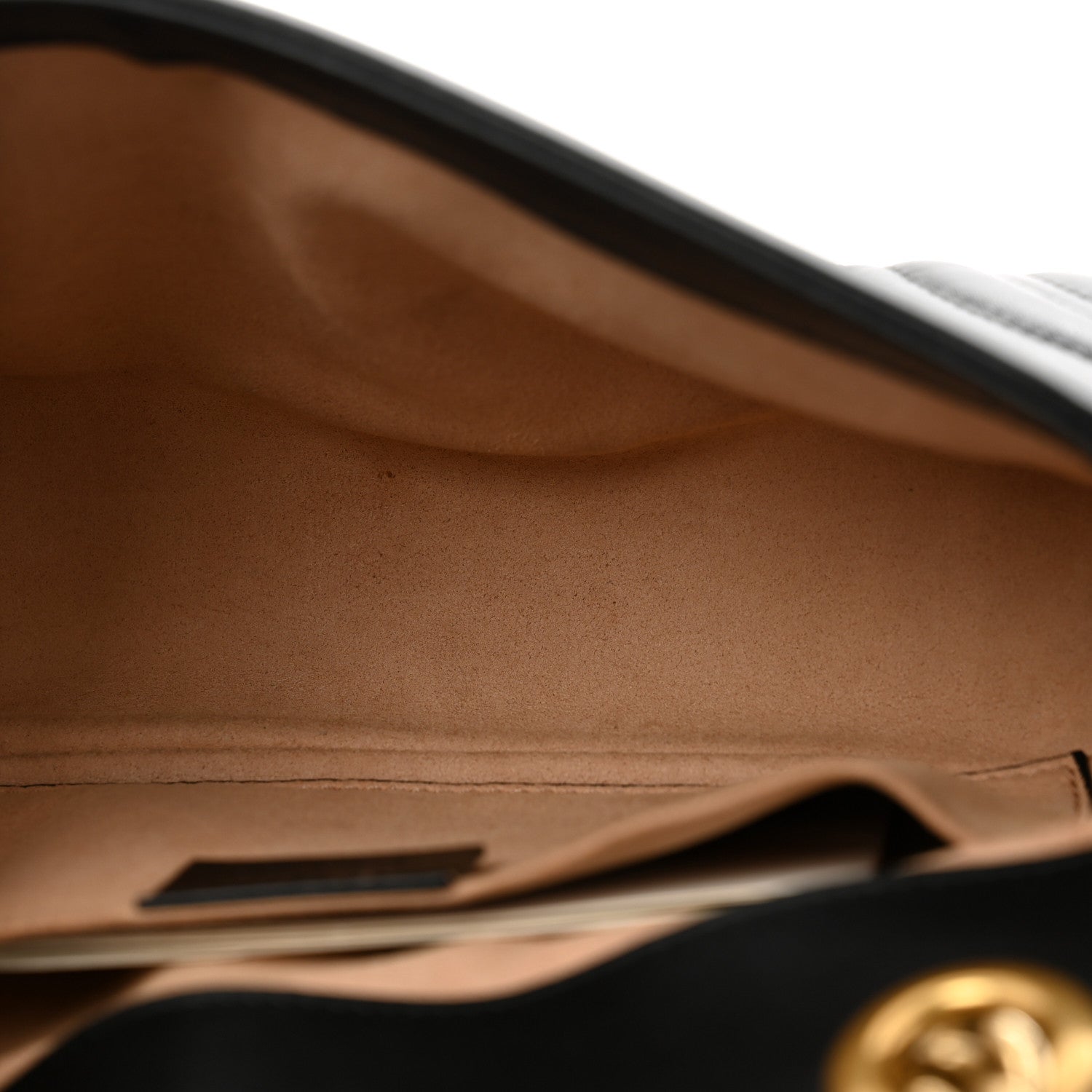 Gucci Calfskin Matelasse Mini GG Marmont Shoulder Bag Black 5 of 12