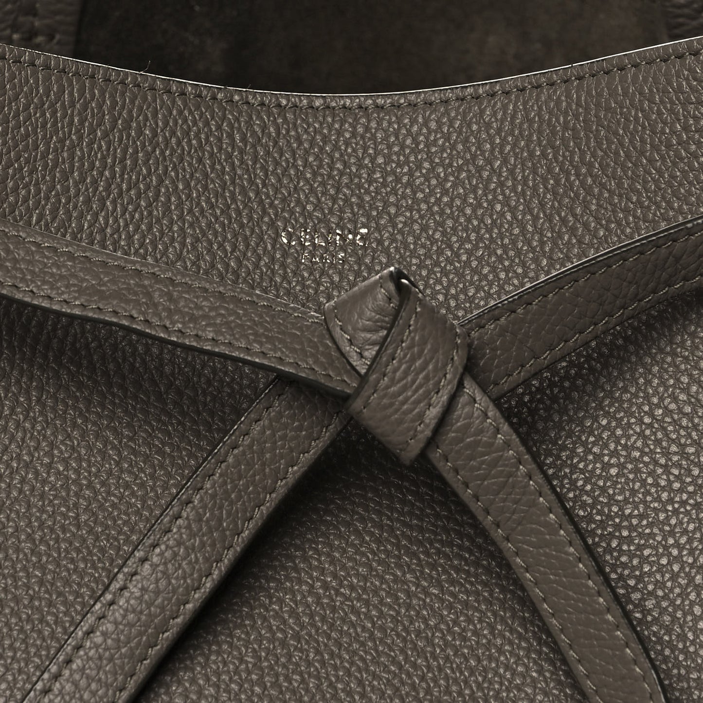 Soft Grained Calfskin Small Belt Cabas Phantom Taupe