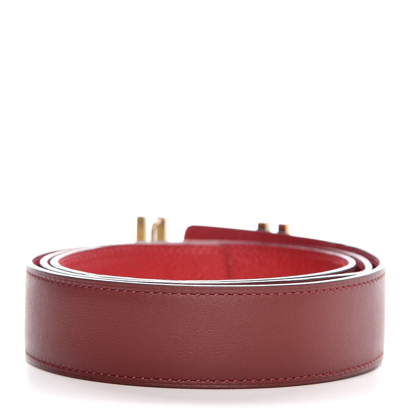 Swift Epsom 32mm Au Carre H Belt 90 Rouge H Rouge Casaque