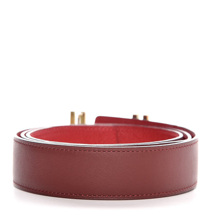 Hermes Swift Epsom 32mm Au Carre H Belt 90 Rouge H Rouge Casaque 3 of 7