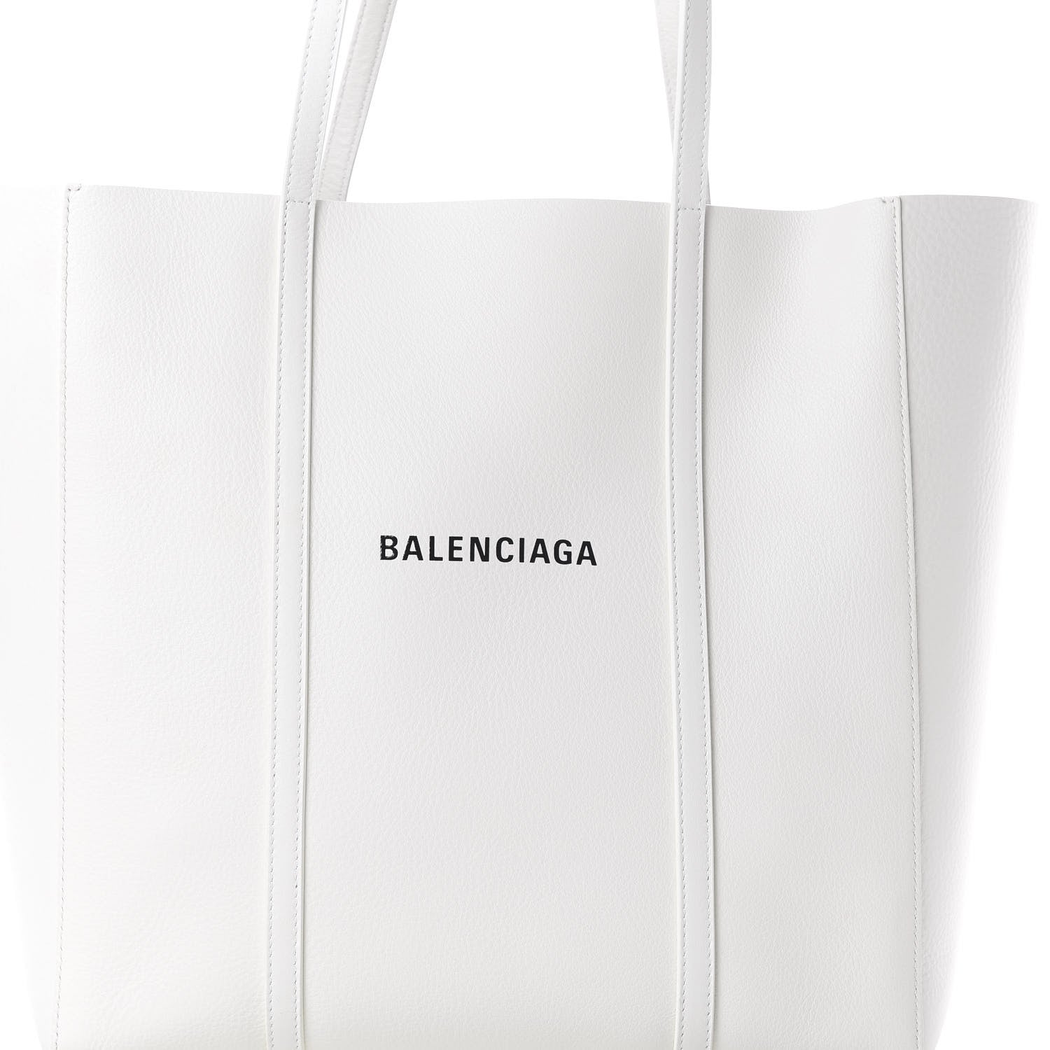 Balenciaga Smooth Calfskin Double Sided Small Everyday Tote Optic White Black 7 of 11