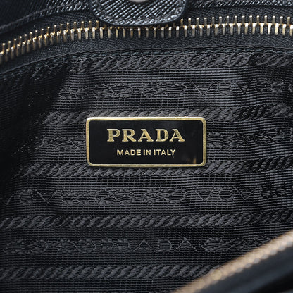 Prada Saffiano Lux Medium Tote Nero Black 6 of 12