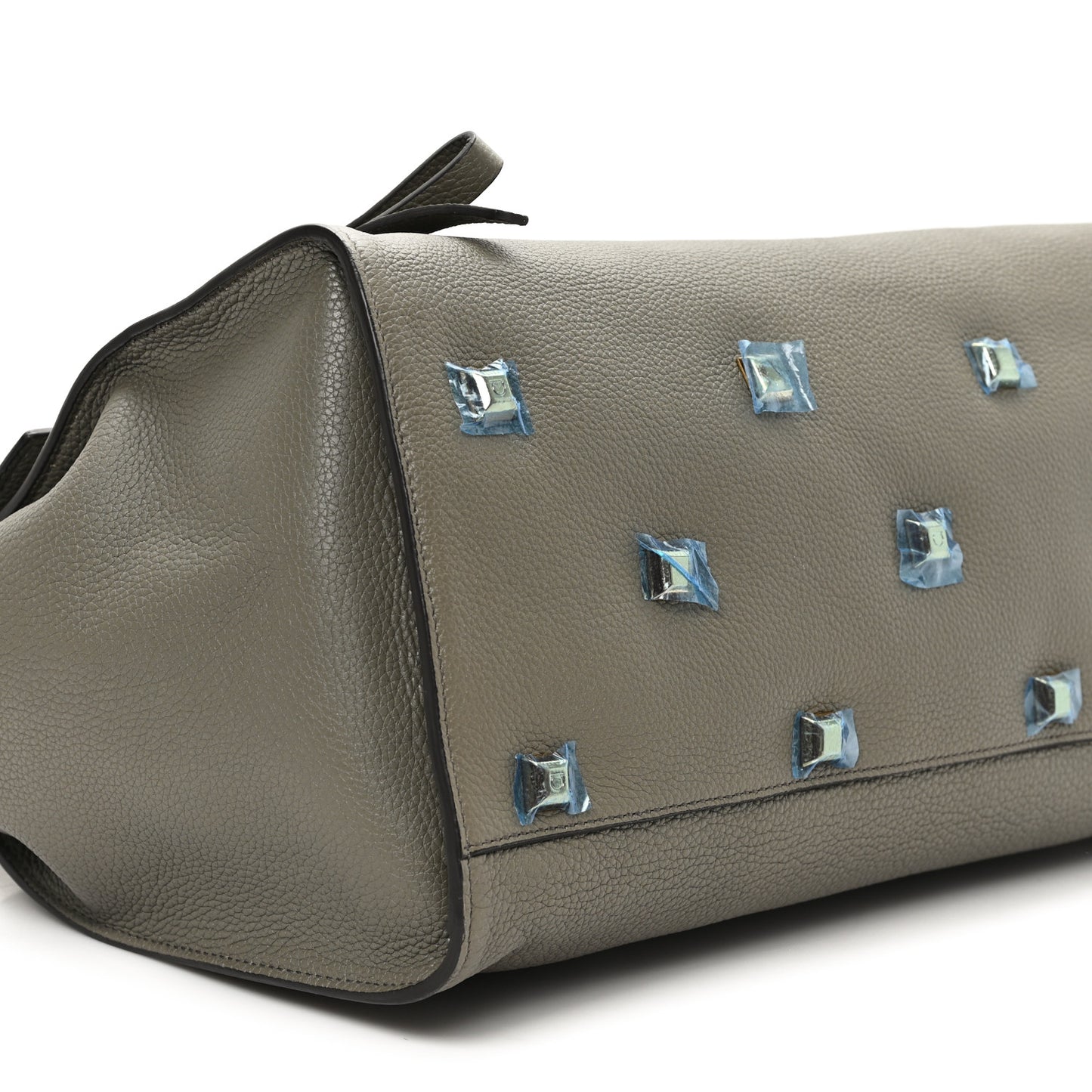 Calfskin Large Studio Soft Bag Verde Olivo