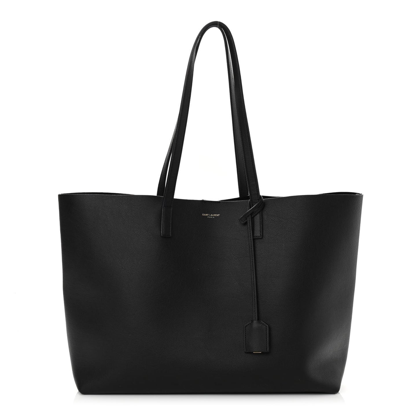 Calfskin Large Shopping Tote Black