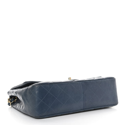 Chanel Lambskin Quilted Jumbo Single Flap Light Blue 4 of 15