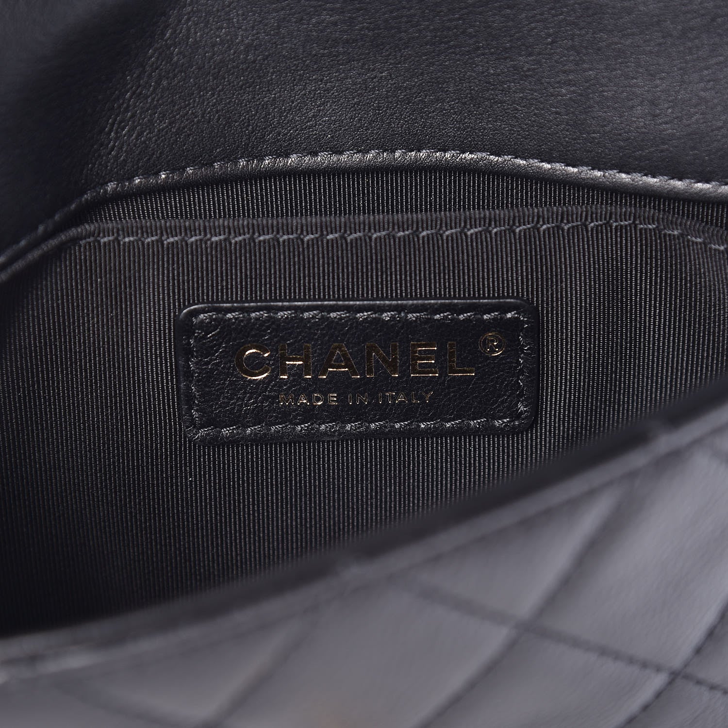 Chanel Calfskin Quilted Flap Waist Bag Black 6 of 9
