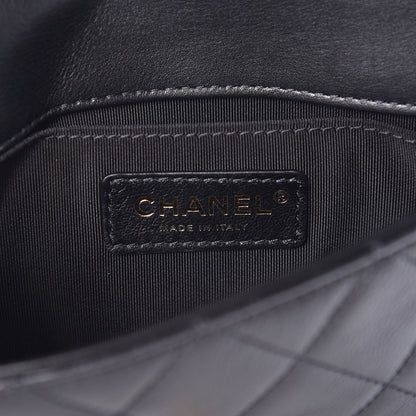 Chanel Calfskin Quilted Flap Waist Bag Black 6 of 9