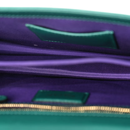 Bulgari Calfskin Large Serpenti Forever Top Handle Emerald Green 6 of 10