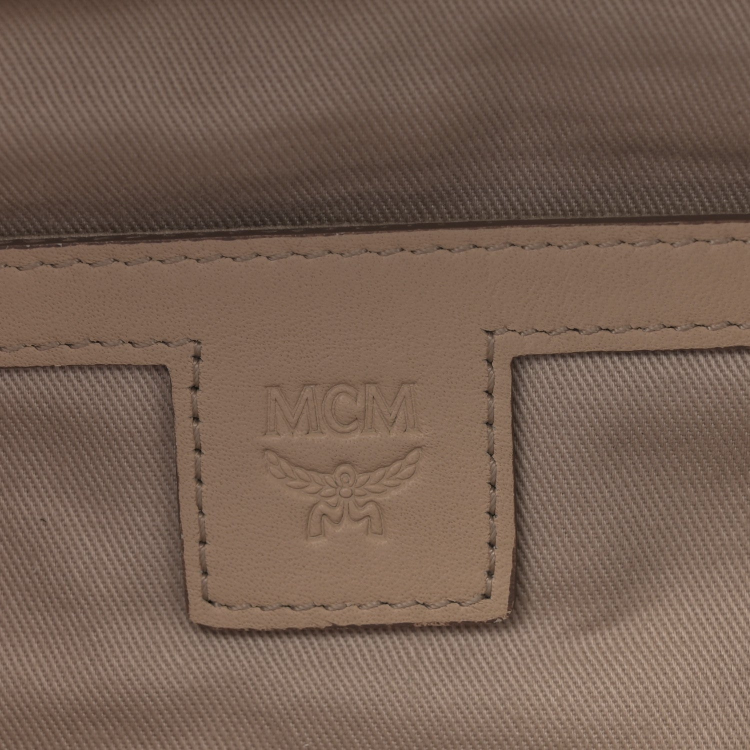 MCM Visetos Stark Belt Bag Beige 6 of 10