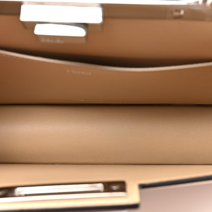 Fendi Patent Peekaboo Cut Beige Amid 6 of 12