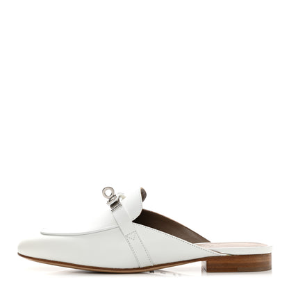 Hermes Calfskin Oz Mules 35.5 White 1 of 7