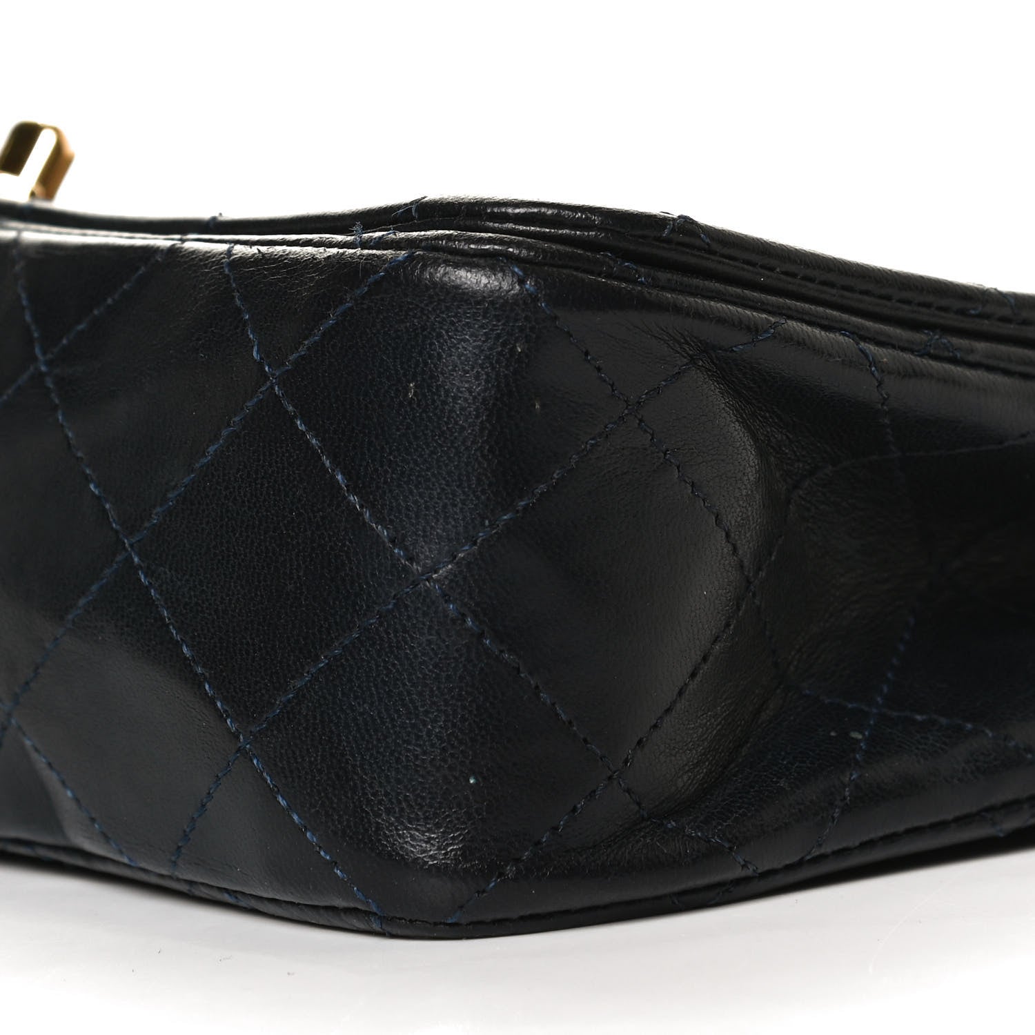 Chanel Aged Calfskin Quilted Medium Pondichery Flap Black 19 of 29