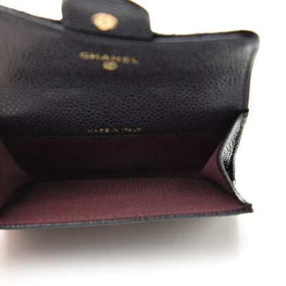 Chanel Caviar Quilted Flap Card Holder Wallet Black 5 of 8